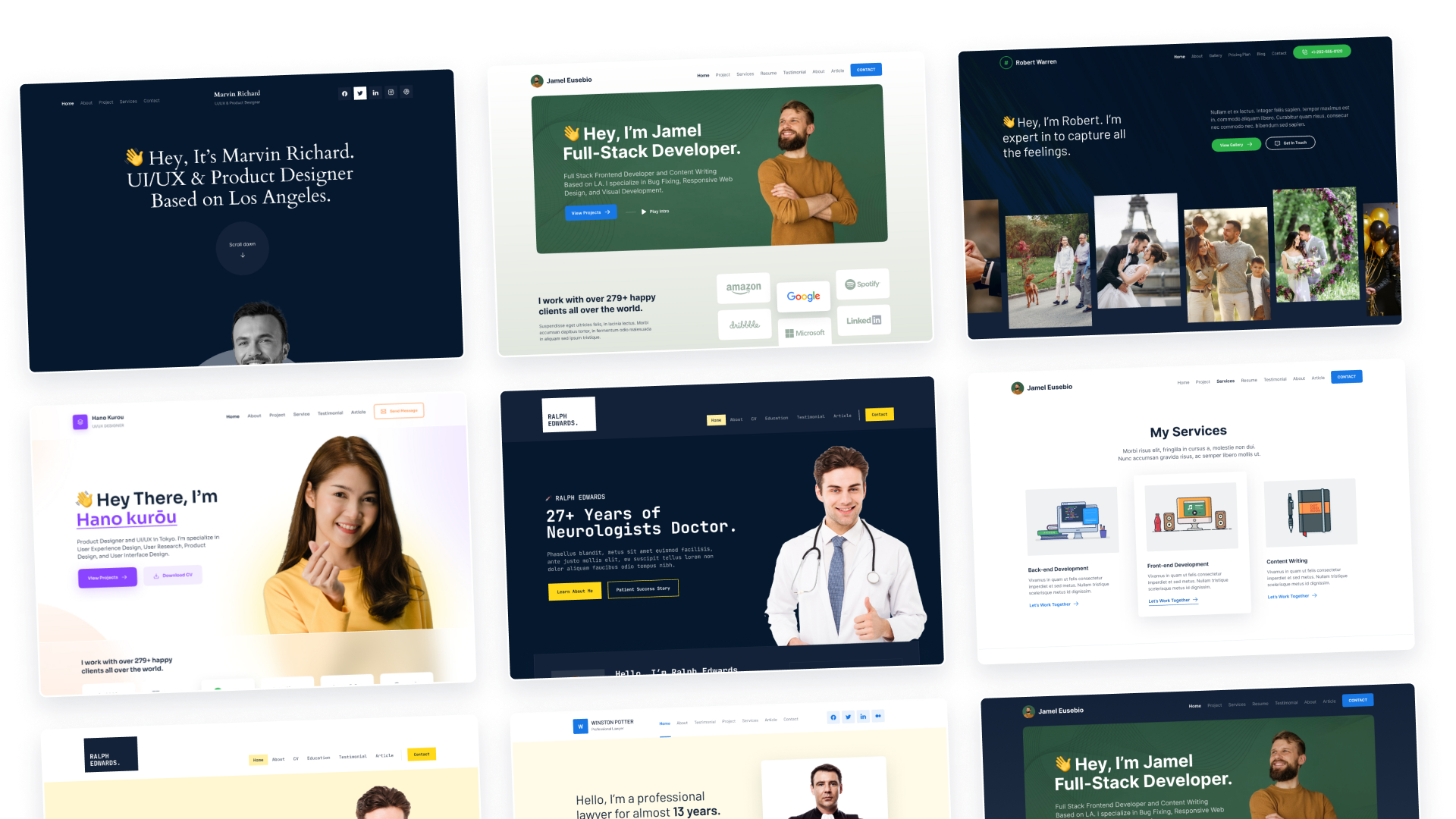 Kevin - Personal Portfolio Website Figma Template