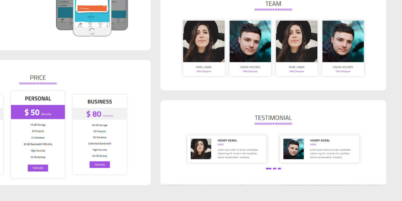 Templatecookie Products Screenshots