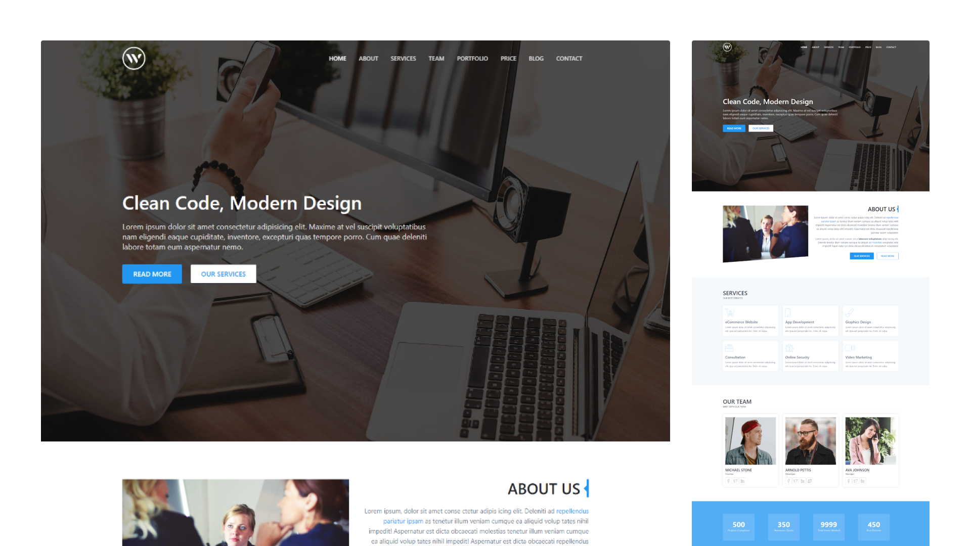 Agen - One Page Bootstrap Free Template