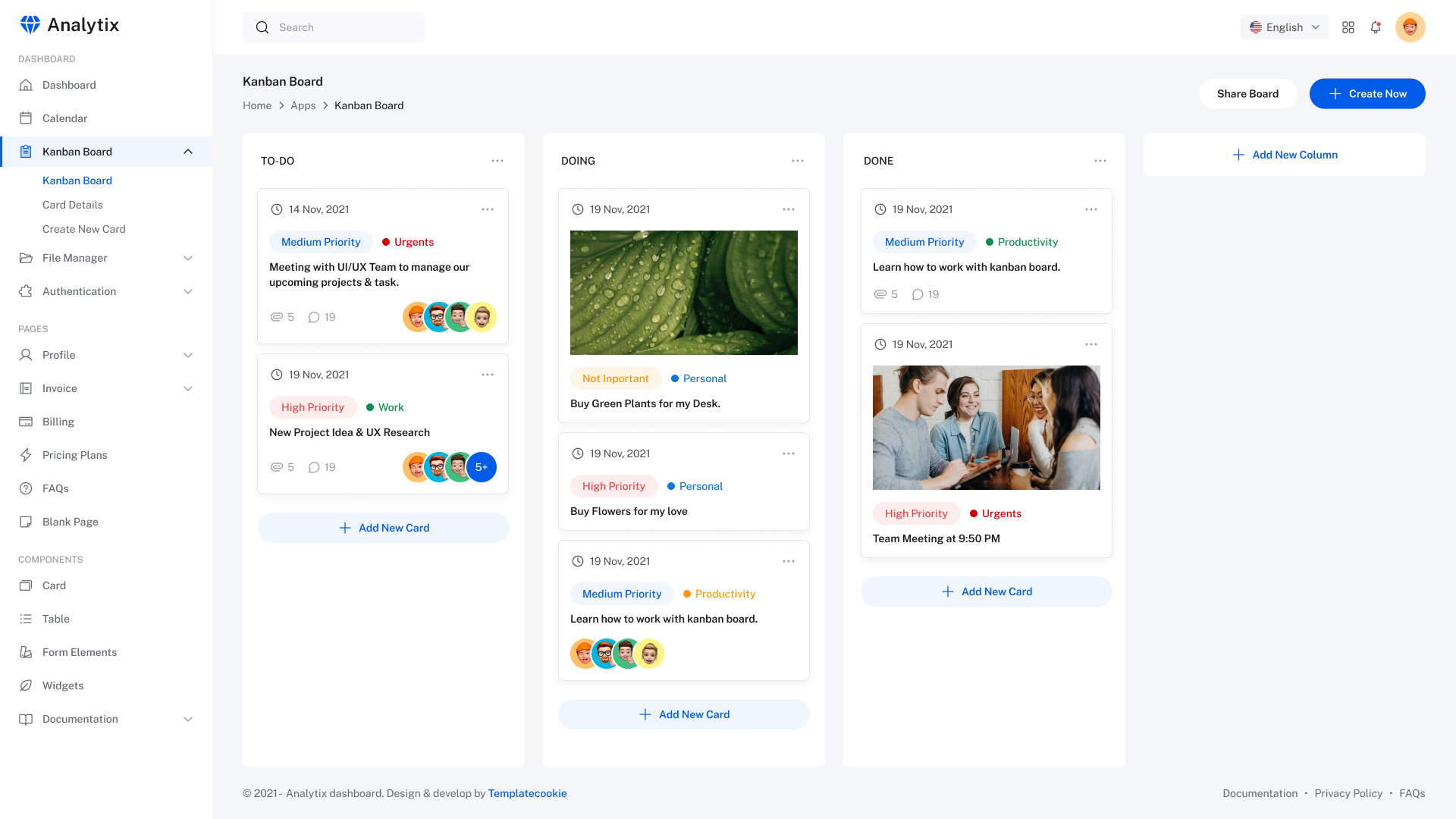 Raple - Analytics Admin Dashboard Figma Template