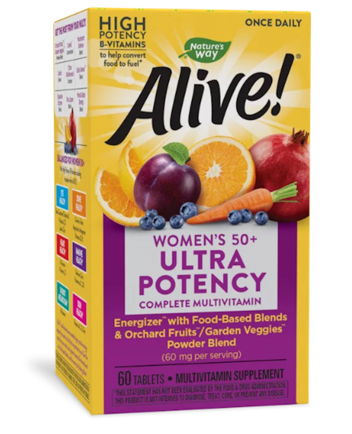 Alive! Women's 50+ Ultra Potency Complete Daily Multivitamin Tablets ...