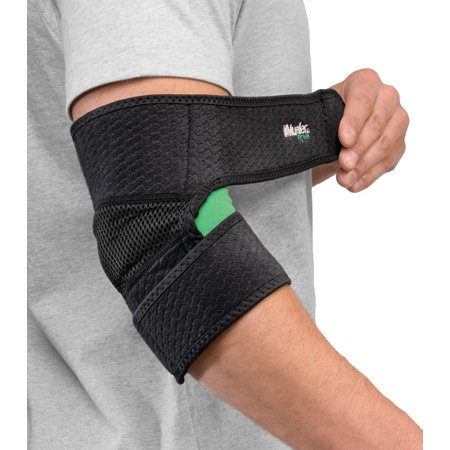 矯正用品・補助ベルト HAMMER ELBOW Pad MADE IN U.S.A. Mueller Green Antimicrobial Elbow Moderate Support Pad, Adjustable