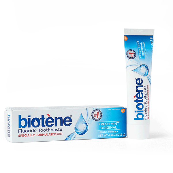 Biotene Fluoride Toothpaste for Dry Mouth Symptoms and Bad Breath ...