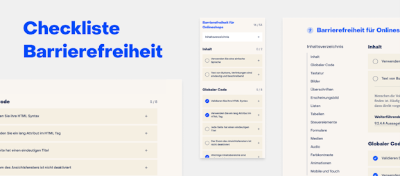 Barrierefreiheit: Checkliste für Onlineshops