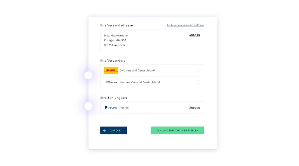 hubble Checkout Experience