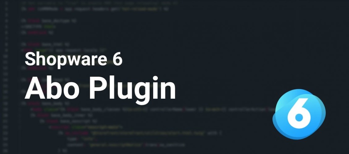 Abo Plugin für Shopware 6