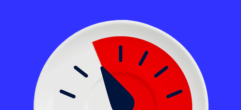 Eine Tachometer auf einem Teller mit begrenzter Power