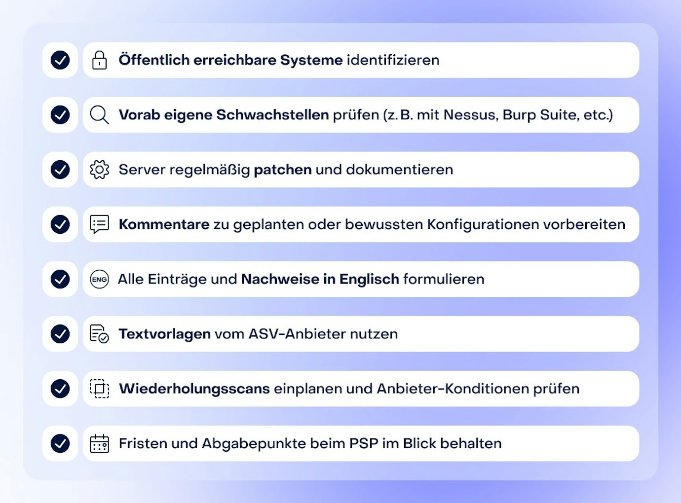 Checkliste für einen erfolgreichen PCI-DSS-Schwachstellenscan