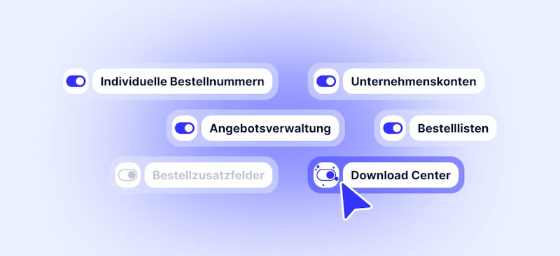 B2B Commerce Funktionen