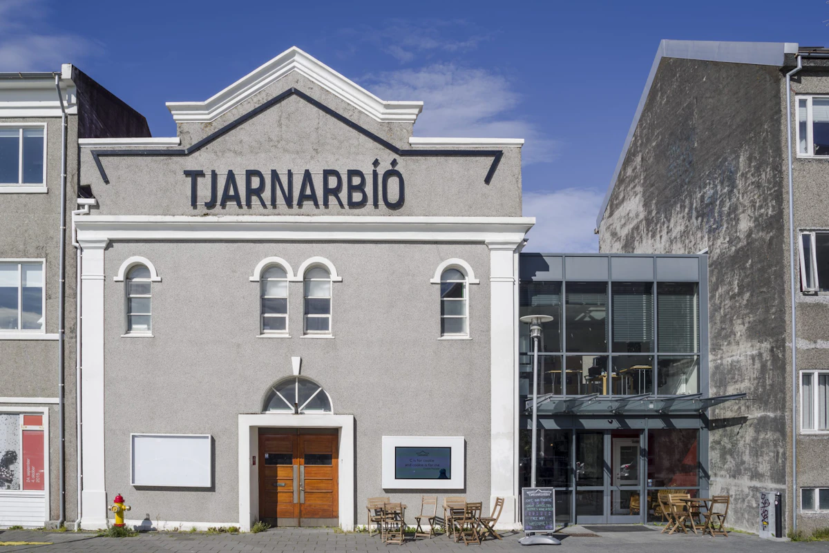 Color photograph of the Tjarnarbio Theatre.