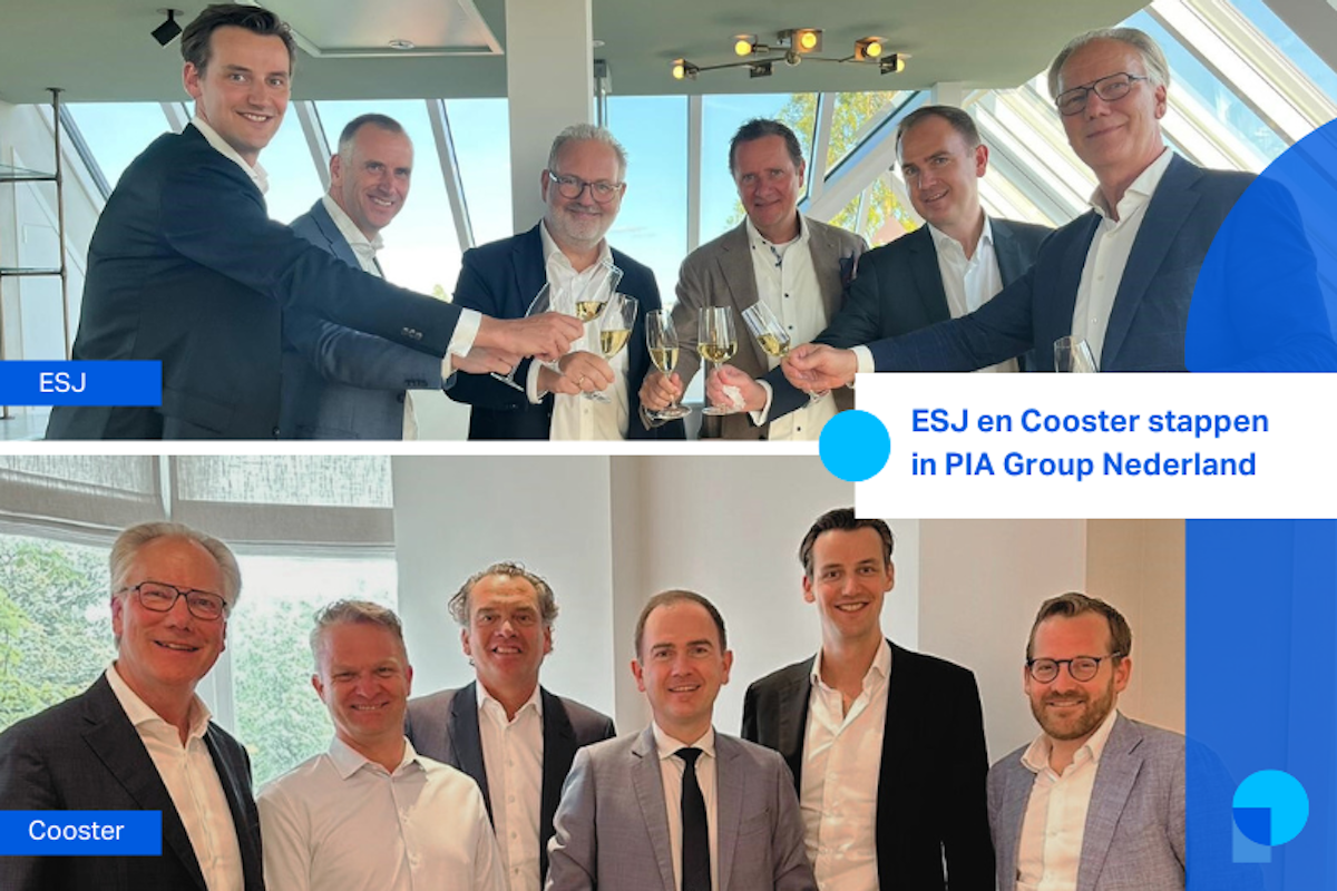 PIA Group Nederland verwelkomt ESJ, Cooster en COO Elke Klaassen.