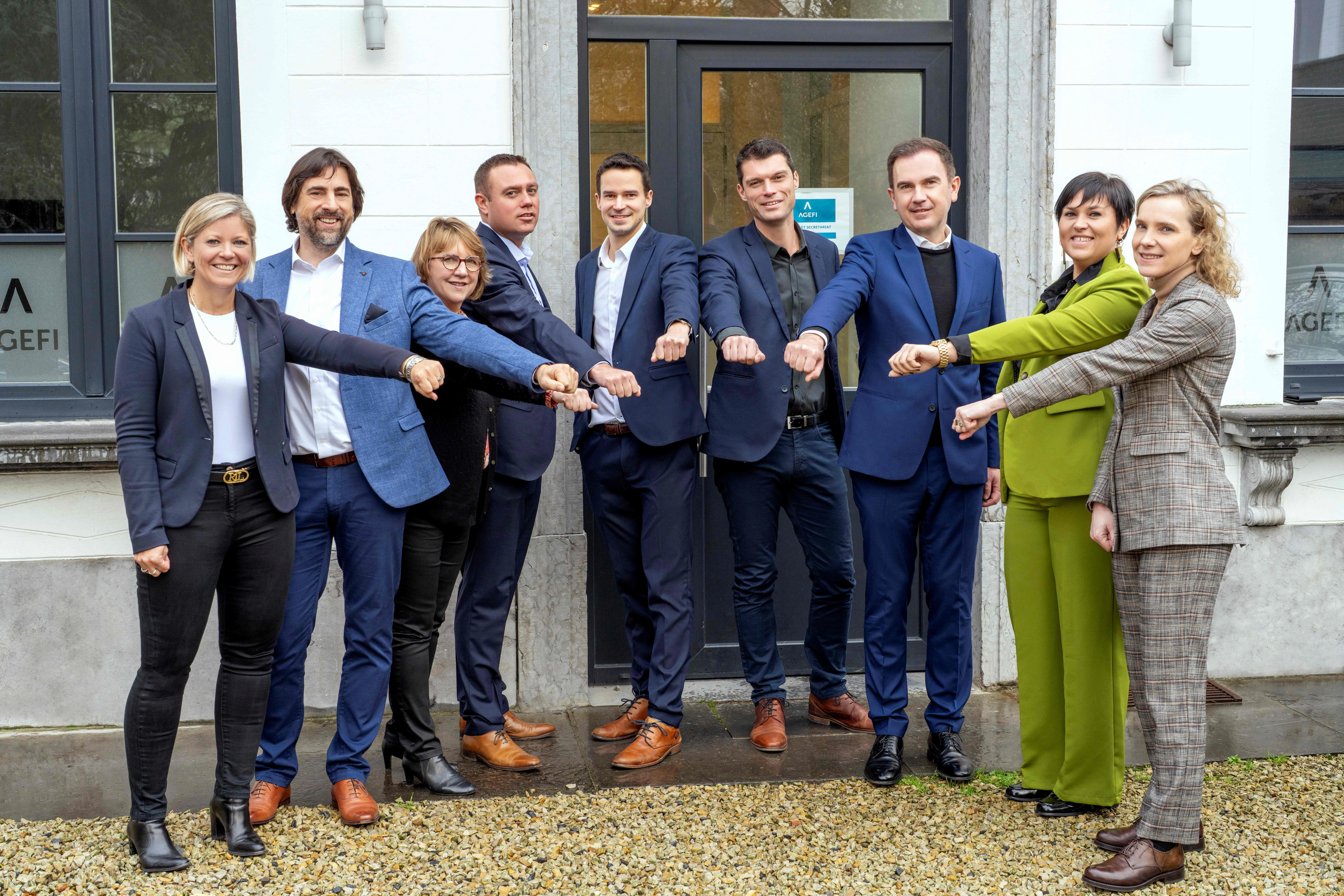 Stéphane Bloquiau, Céline Quévy, Nathalie Calle, Steven Brouckaert