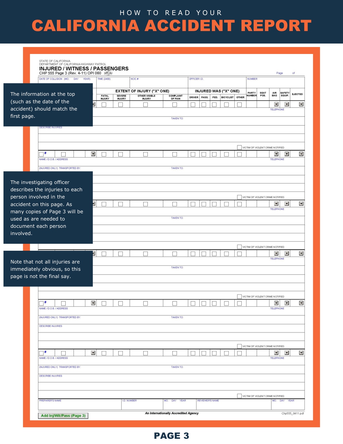 how to read your california accident report