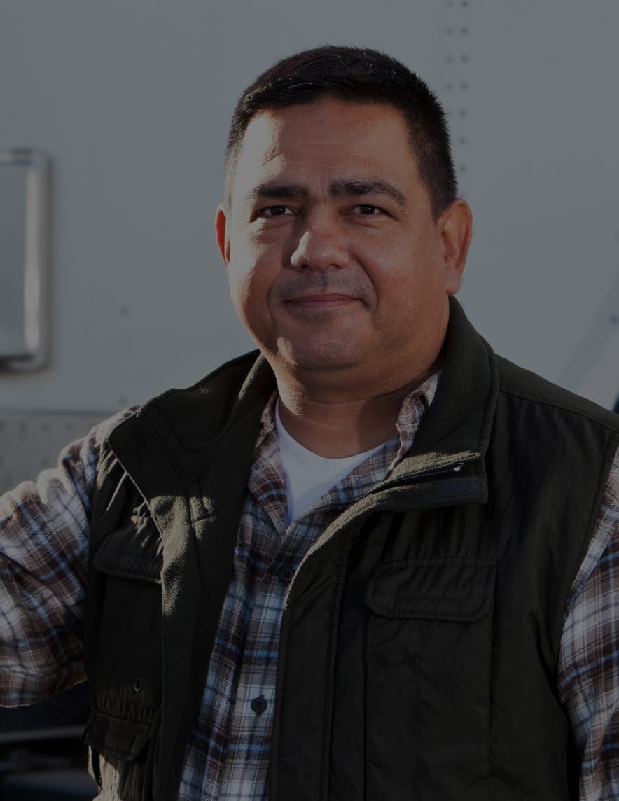 Working man posing for the camera.