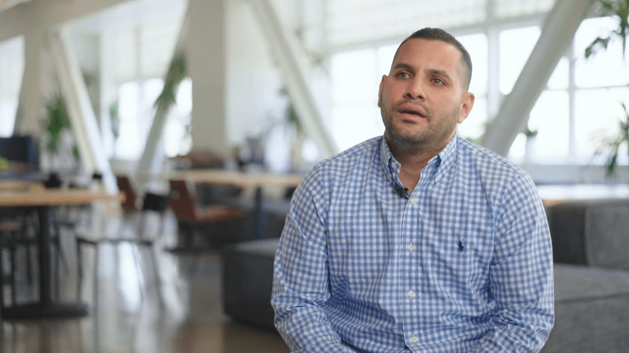 Pedro telling his story