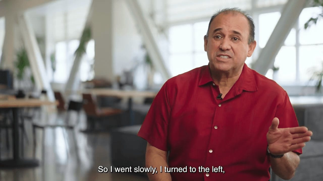 Ramon telling his story