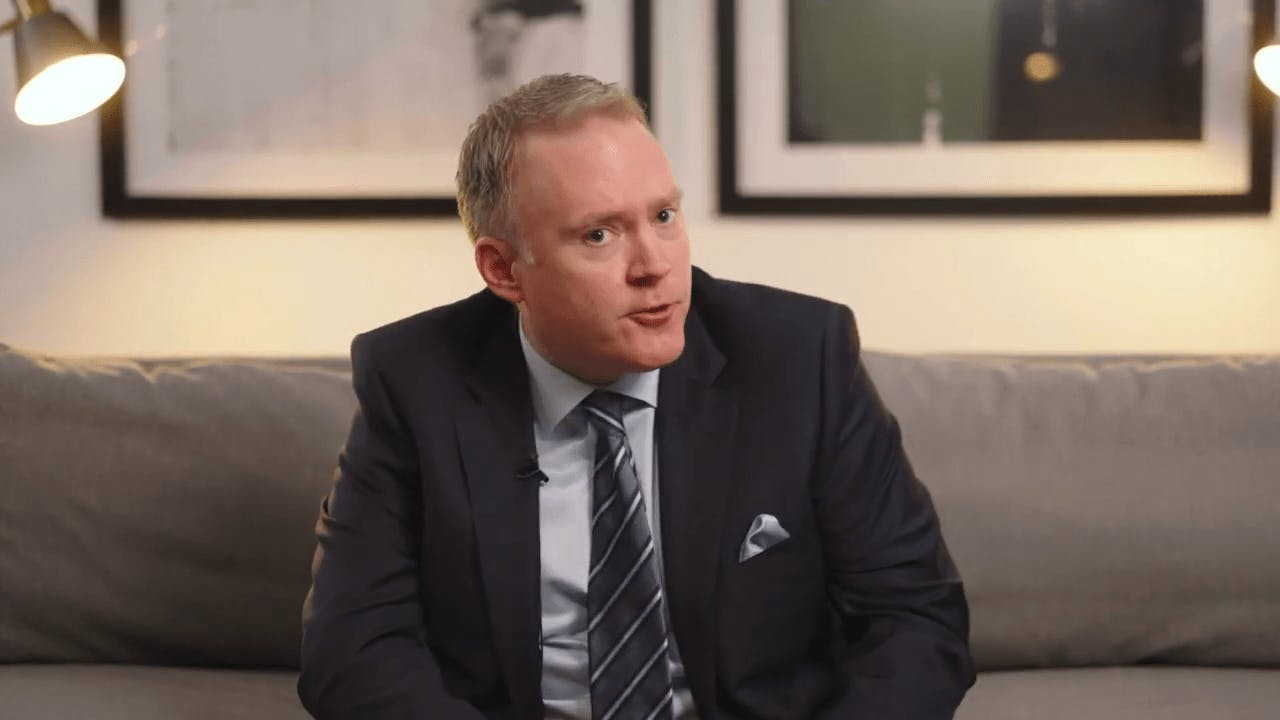 Ben Swanson talking in a video