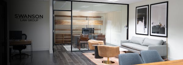 Waiting area at the Swanson Law Group
