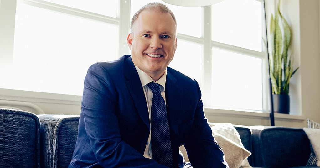 Ben Swanson in a suit