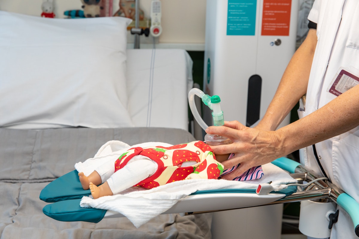 Valuable umbilical cord left intact using Concord Birth Trolley