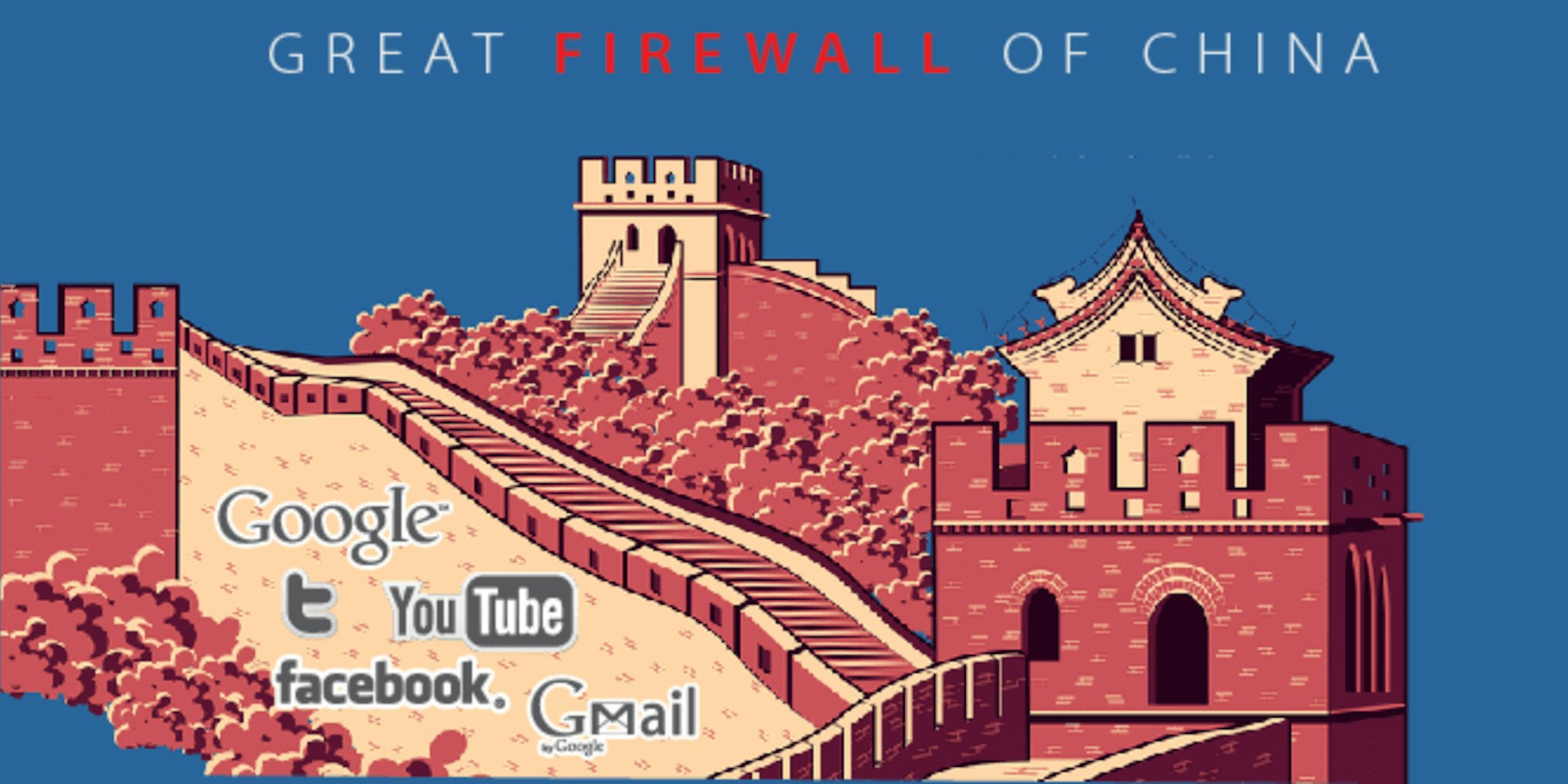Great Firewall of China clipart image