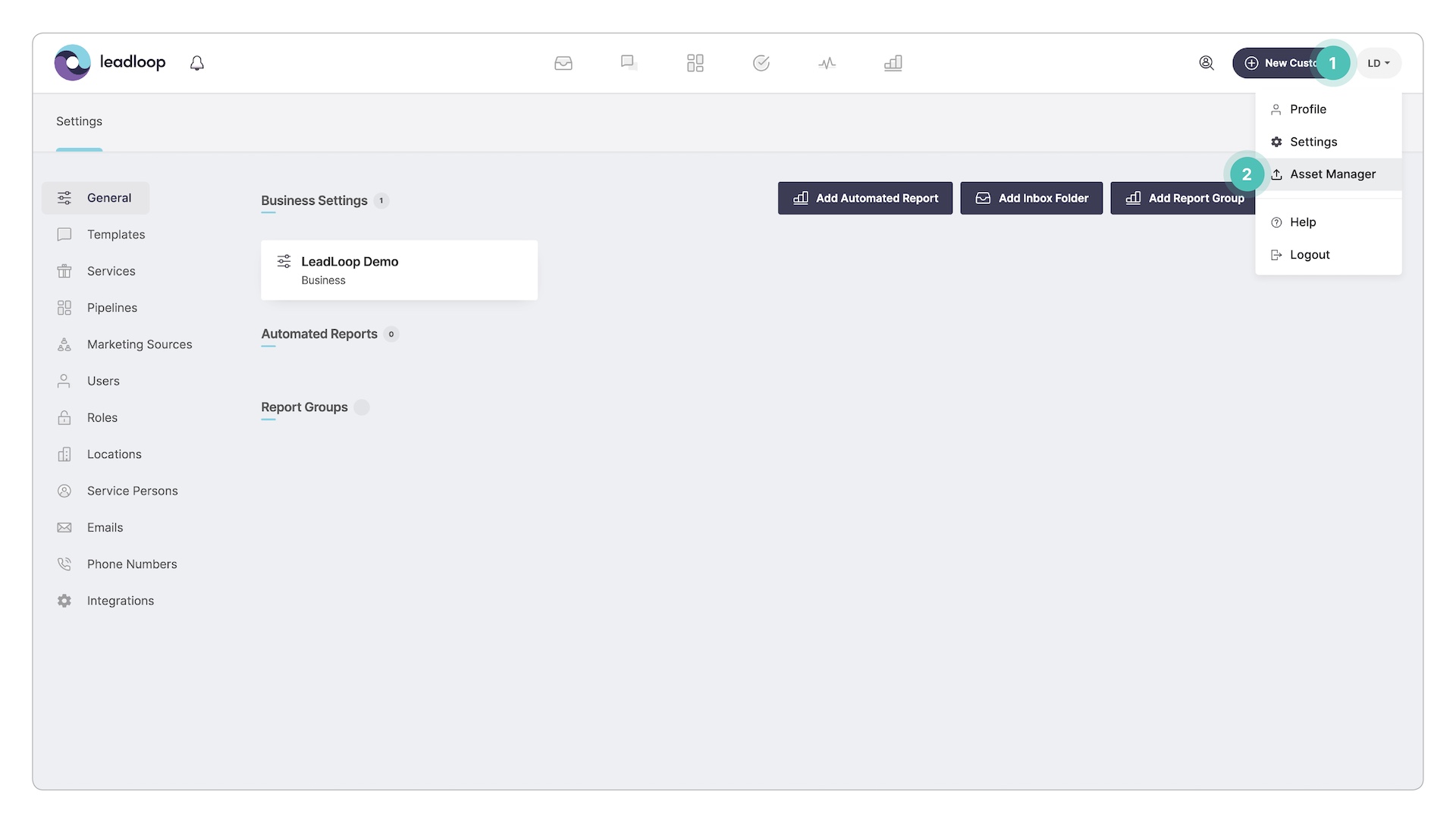 Asset Manager | Leadloop