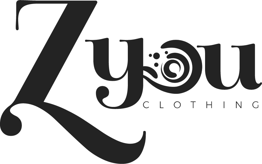 Logotipo com a inscrição : "Zyou", clothing