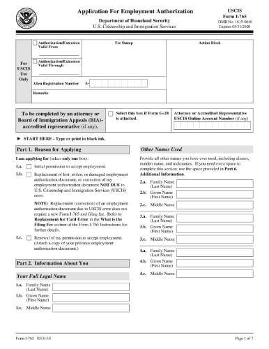 Form i-765 online online Form i-765