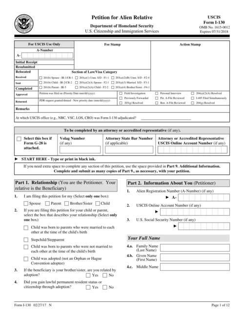 I-130 Form