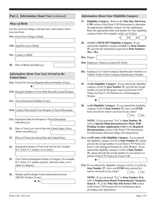 case closed i 765 application for employment authorization