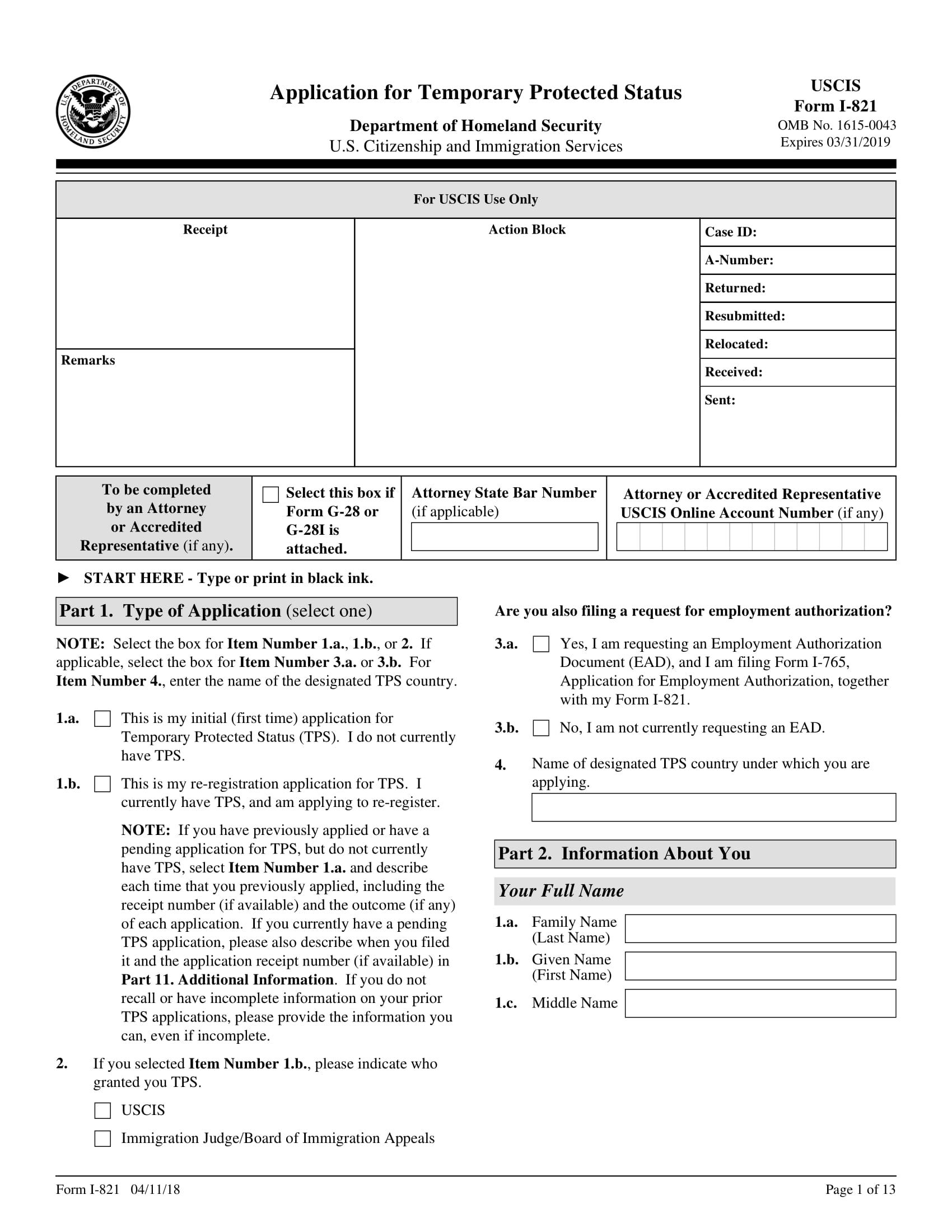 tps form