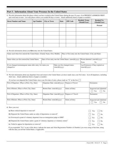 Application for Suspension of Deportation or Special Rule Cancellation of Removal (Pursuant to Section 203 of Public Law 105-100 (NACARA))