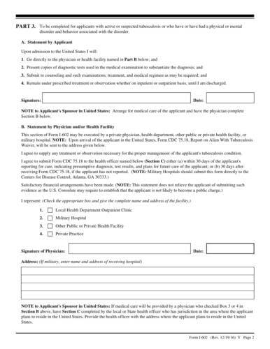 Application By Refugee For Waiver of Grounds of Excludability