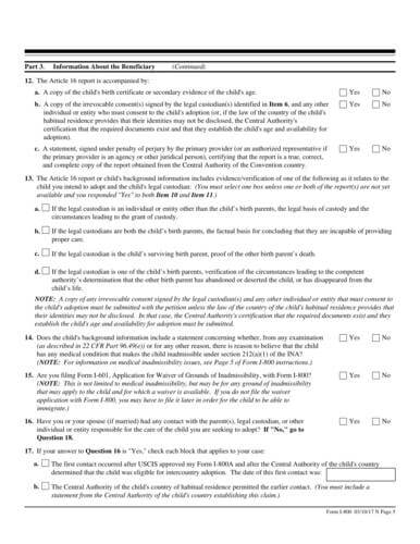 Form I-800 online fill