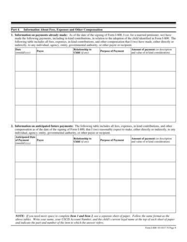 Form I-800  online 