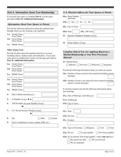 fill online Form I-817