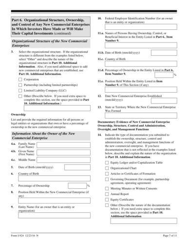  Form I-924 online