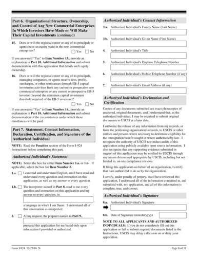  Form I-924 online fill