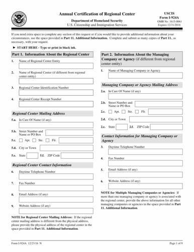 form i 924a i 924a form