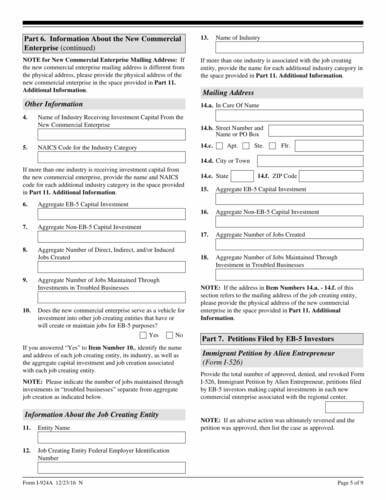 fill online Form I-924A fill online Form I-924A