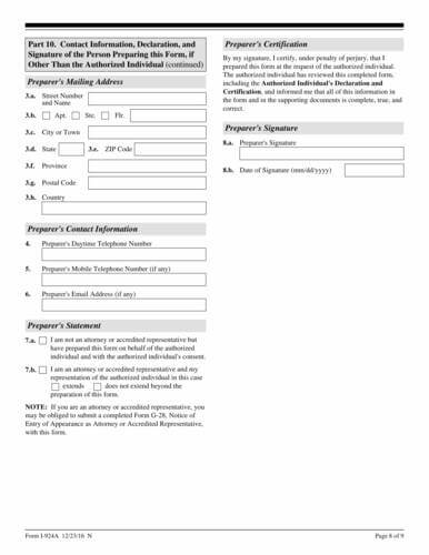 fill  I-924A online fill  I-924A online