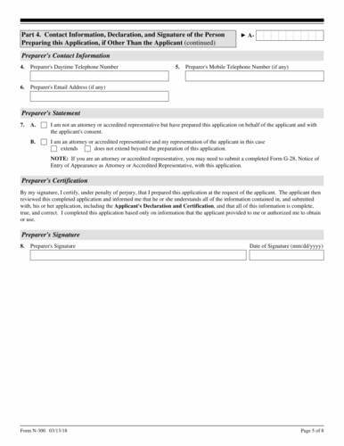 Form N-300 online 