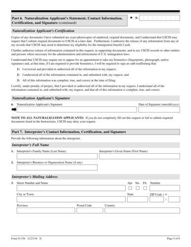 Form N-336 online