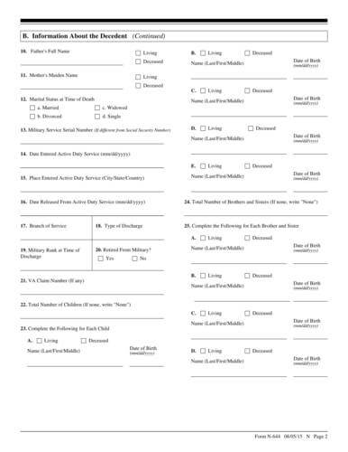 Application for Posthumous Citizenship