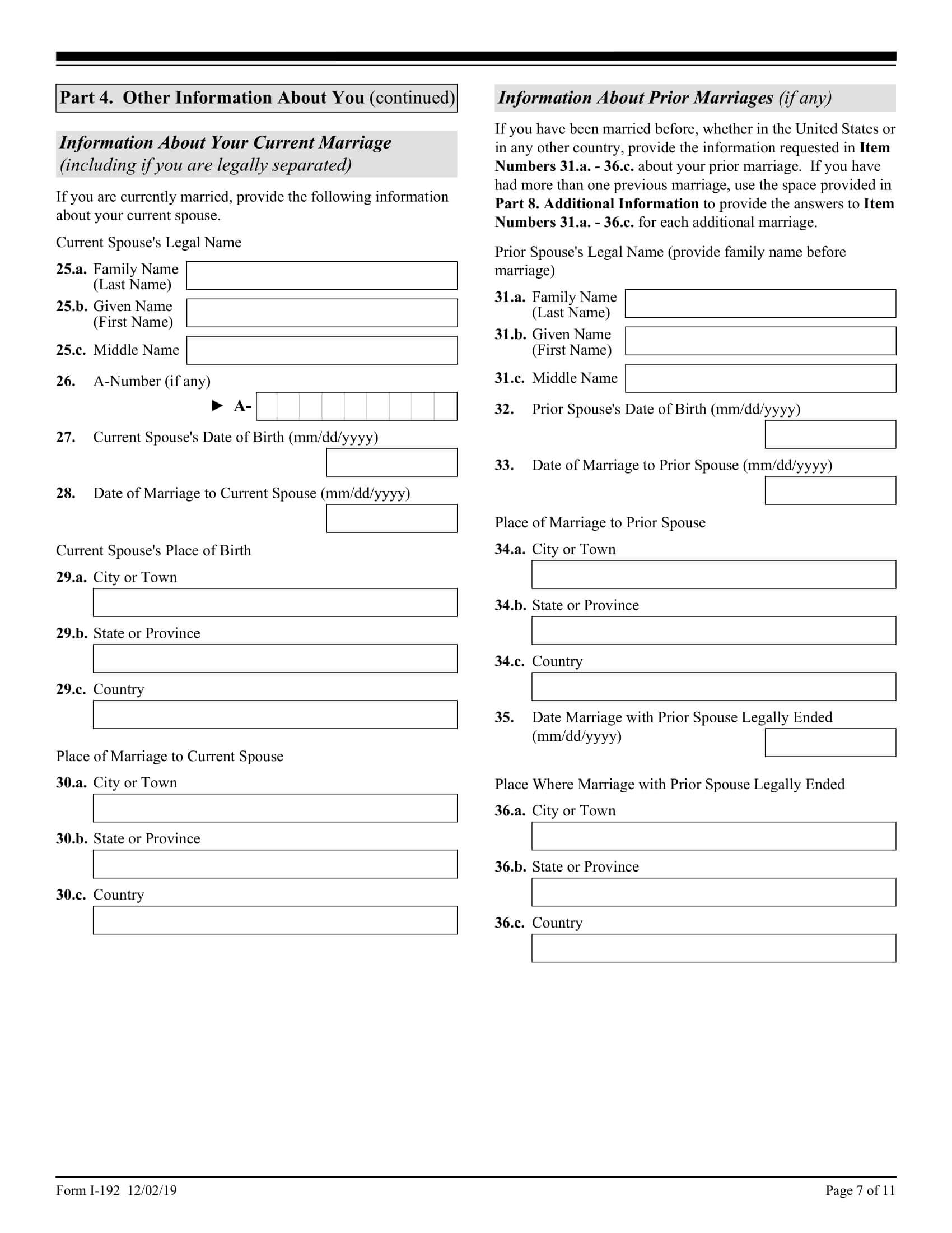 Form I192