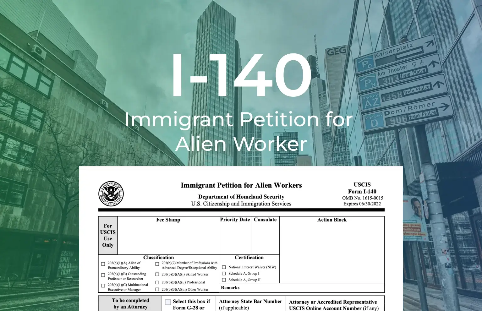 Form I-140 Processing time
