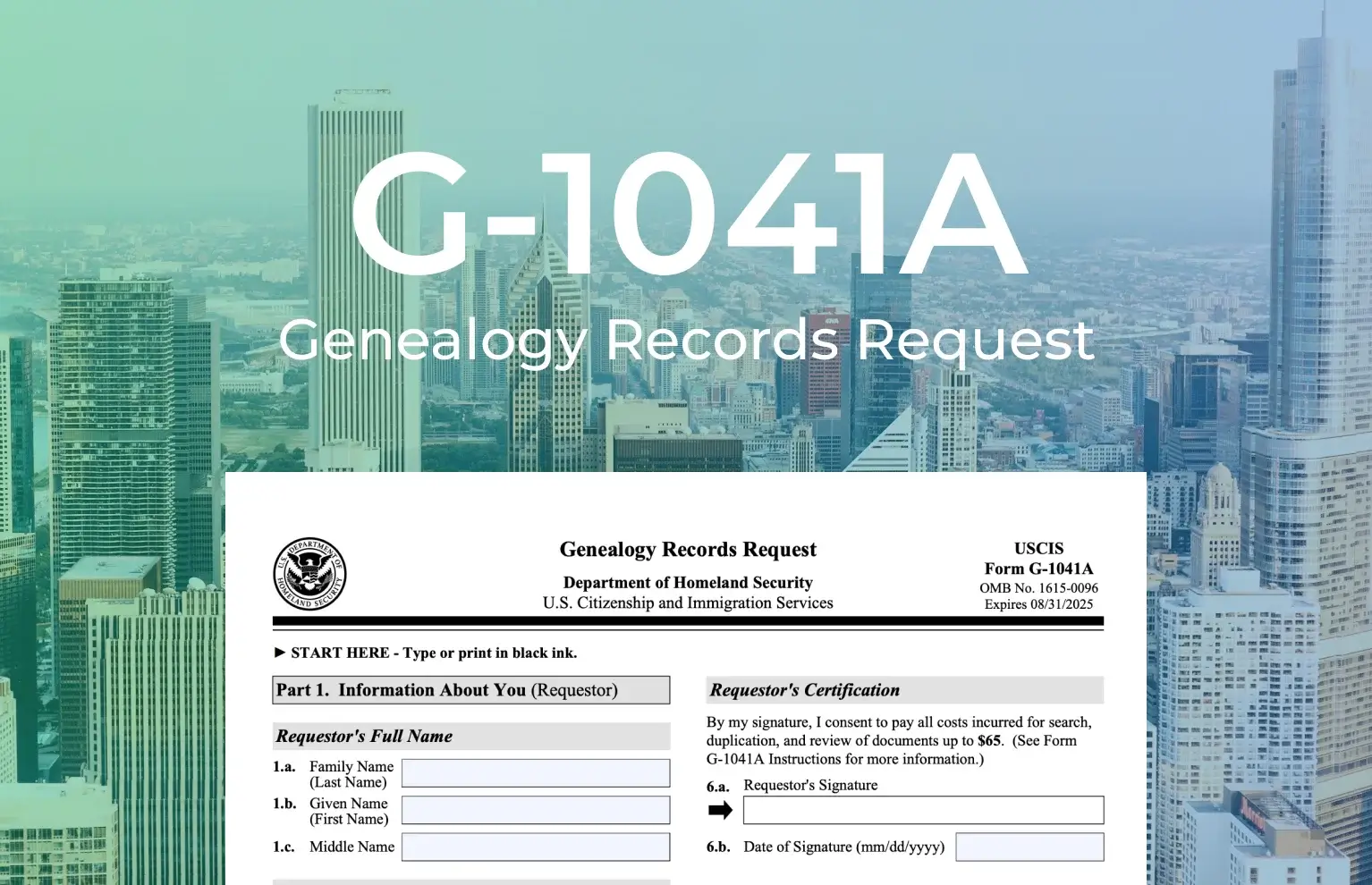 G 1041A form