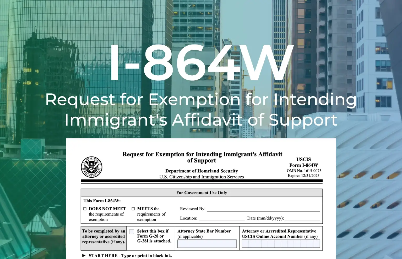 Form i-864w