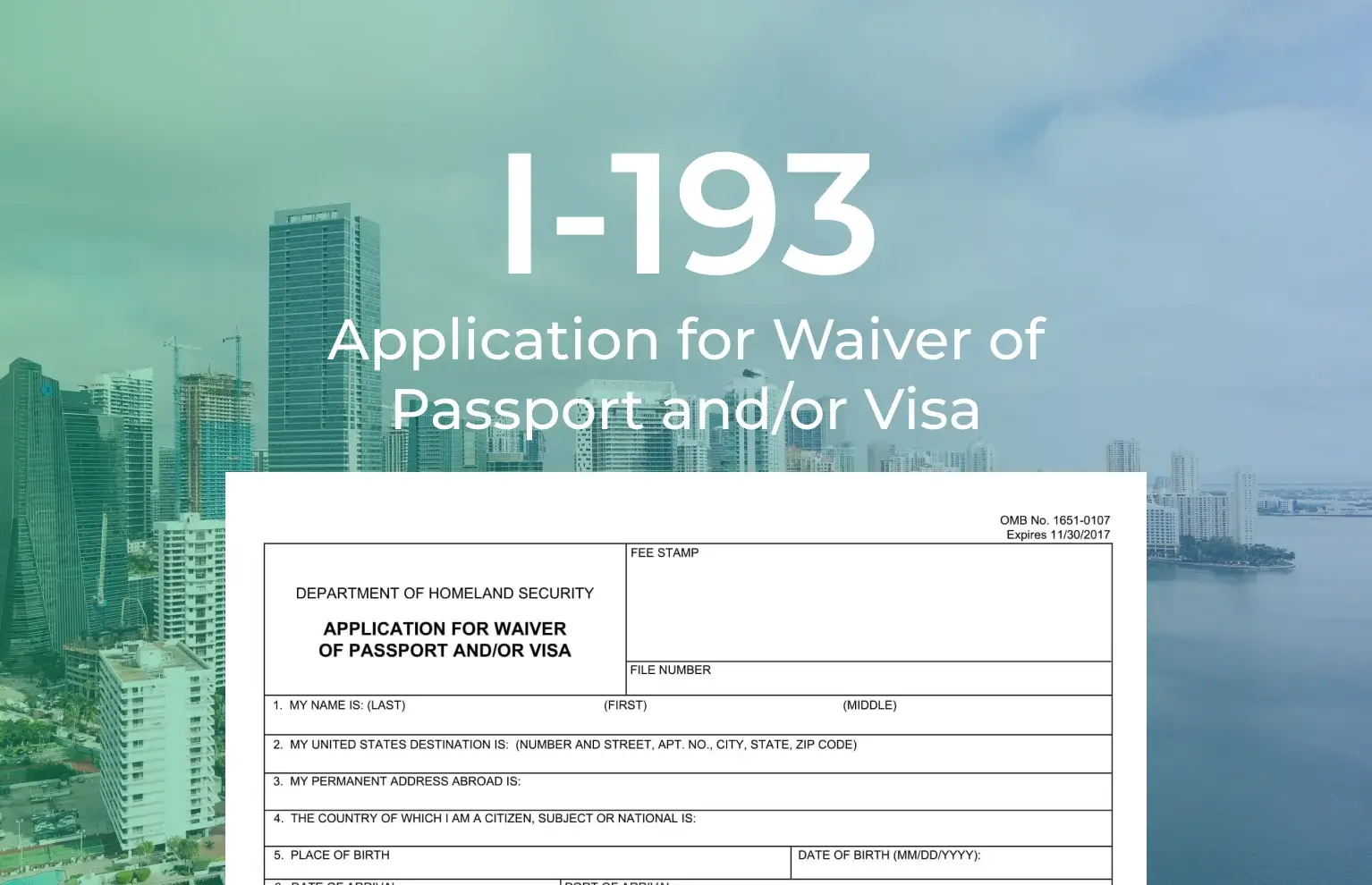 Form i-193