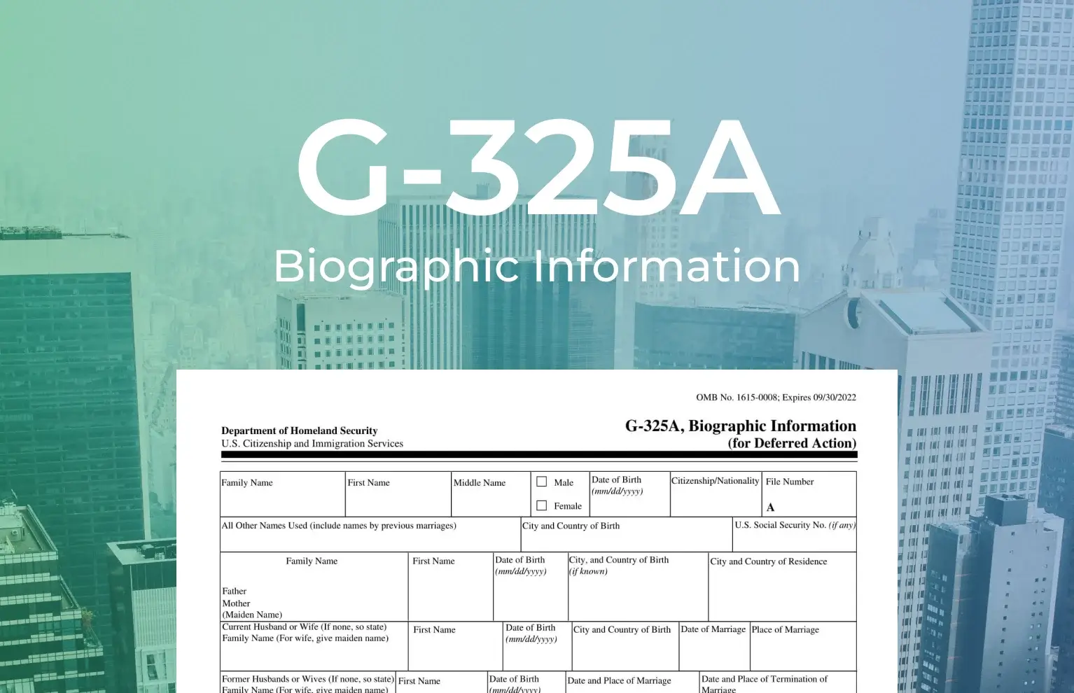 Form G325a